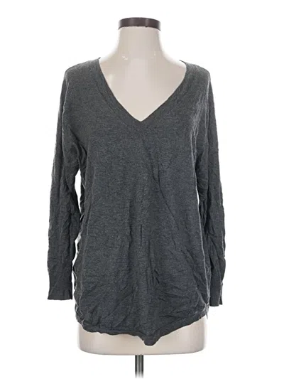 Pre-owned Joie 3/4 Sleeve T-shirt In Gray
