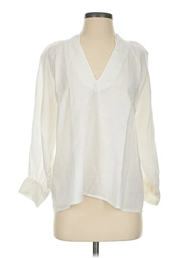 Pre-owned Joie 3/4 Sleeve T-shirt In Ivory