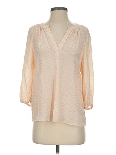 Pre-owned Joie 3/4 Sleeve T-shirt In Ivory