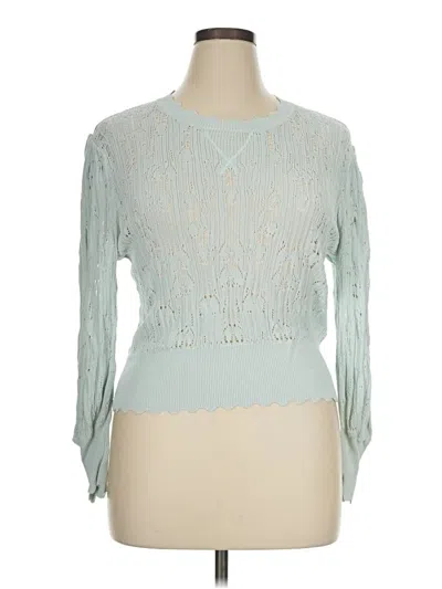 Pre-owned Joie 3/4 Sleeve T-shirt In Teal
