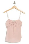 Joie Alohi Shirred Silk Camisole In Violet Ice