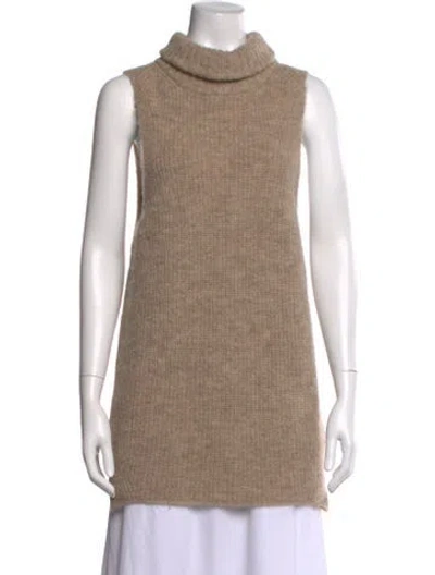 Pre-owned Joie Alpaca Crew Neck Sweater In Neutral