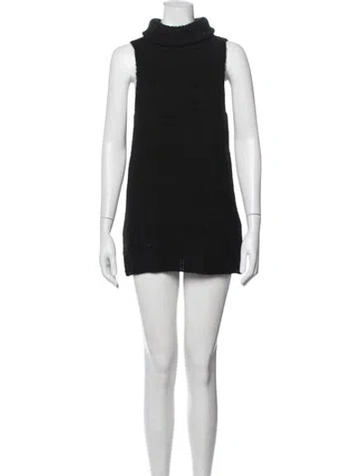 Pre-owned Joie Alpaca Mini Dress In Black