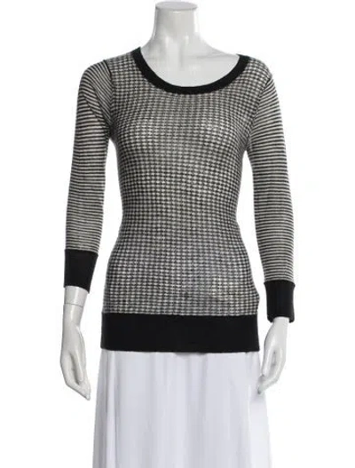 Pre-owned Joie Alpaca Printed Sweater In Gray