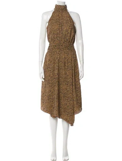 Pre-owned Joie Animal Print Long Dress