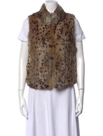 Pre-owned Joie Animal Print Sweater W/ Tags In Brown