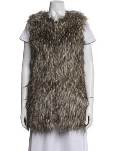 Pre-owned Joie Animal Print Vest In Neutrals