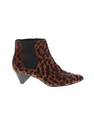 Pre-owned Joie Ankle Boots In Brown