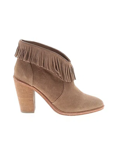 Pre-owned Joie Ankle Boots In Brown