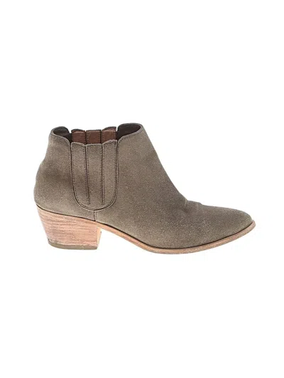 Pre-owned Joie Ankle Boots In Gray