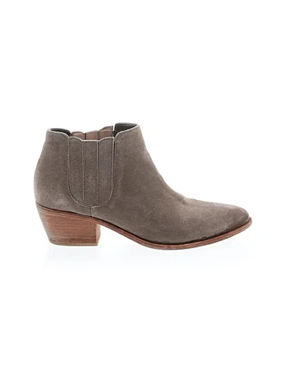 Pre-owned Joie Ankle Boots In Gray