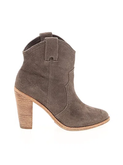 Pre-owned Joie Ankle Boots In Gray