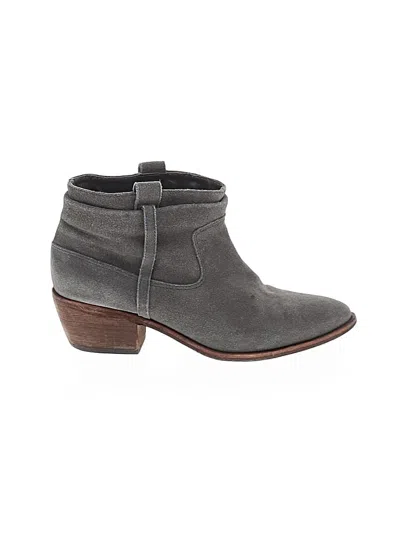 Pre-owned Joie Ankle Boots In Gray
