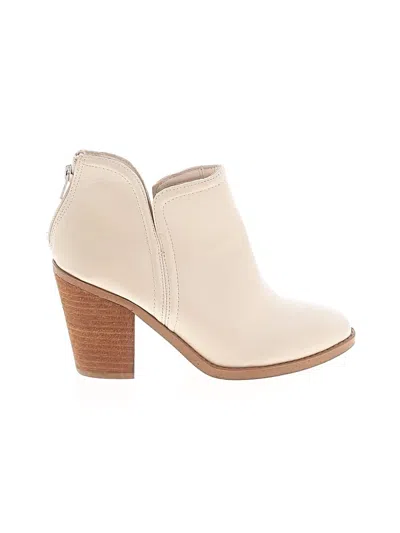 Pre-owned Joie Ankle Boots In Ivory