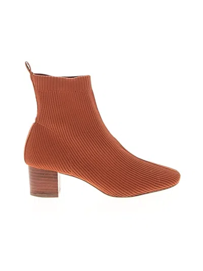 Pre-owned Joie Ankle Boots In Orange