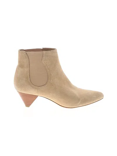 Pre-owned Joie Ankle Boots In Tan