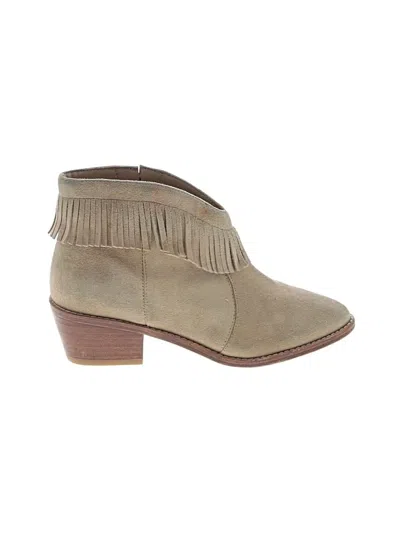 Pre-owned Joie Ankle Boots In Tan