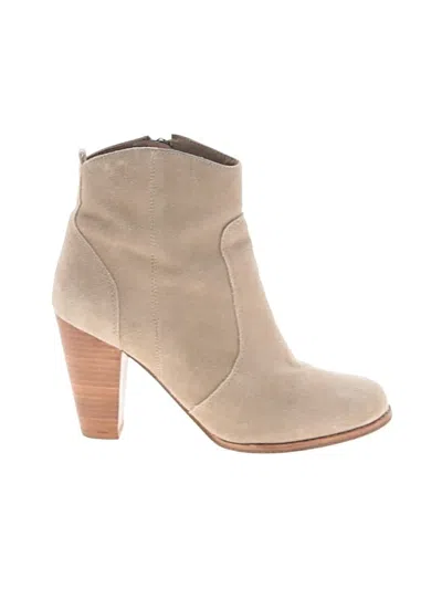 Pre-owned Joie Ankle Boots In Tan