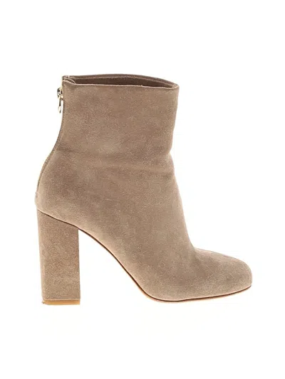 Pre-owned Joie Ankle Boots In Tan