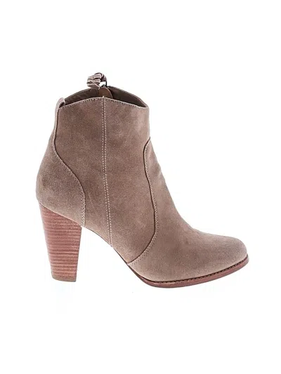Pre-owned Joie Ankle Boots In Tan