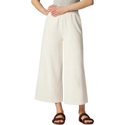 Joie Dorothea High-rise Wide-leg Denim Pants In Porcelain