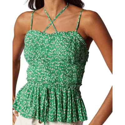 Joie Baker Womens Printed Viscose Peplum Top In Multi