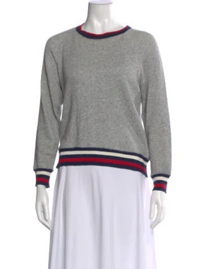 Pre-owned Joie Bateau Neckline Sweater In Gray