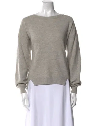 Pre-owned Joie Bateau Neckline Sweater In Gray
