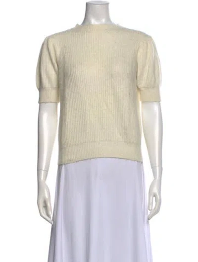 Pre-owned Joie Bateau Neckline Sweater In Neutral