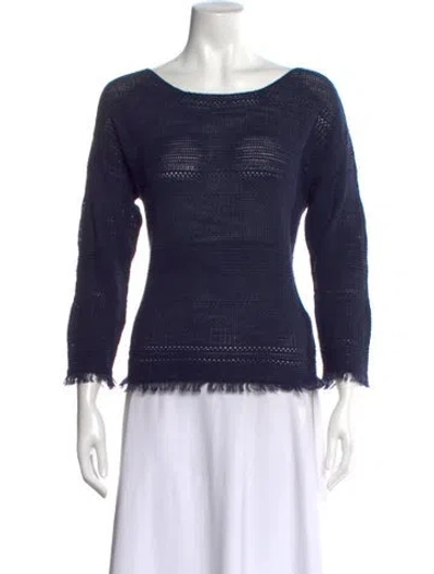 Pre-owned Joie Bateau Neckline Sweater W/ Tags In Blue