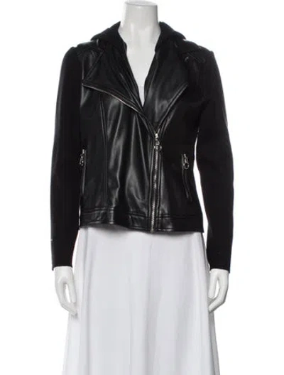Pre-owned Joie Biker Jacket In Black
