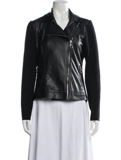 Pre-owned Joie Biker Jacket In Black
