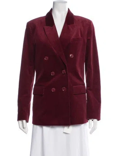 Pre-owned Joie Blazer In Burgundy