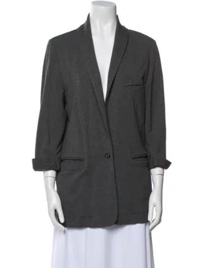 Pre-owned Joie Blazer In Gray