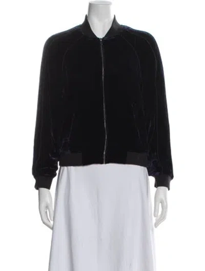 Pre-owned Joie Bomber Jacket In Black