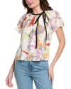 Joie Brisa Silk Blouse In White