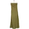 Joie Brynne Strapless Linen Maxi Dress In Capulet Olive