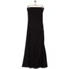 Joie Brynne Strapless Linen Maxi Dress In Caviar