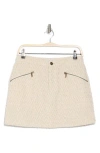Joie Camden Miniskirt In Creme Brulee And Porcelain