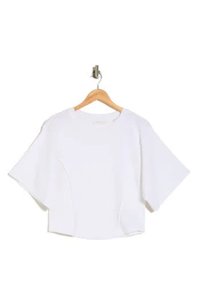 Joie Cami Linen & Cotton T-shirt In Bright White