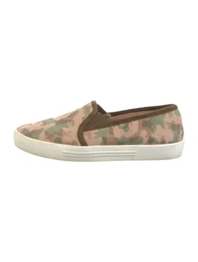 Pre-owned Joie Camouflage Print Sneakers In Neutral