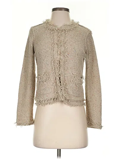 Pre-owned Joie Cardigan Sweater In Tan