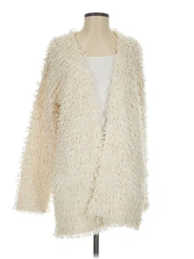 Pre-owned Joie Cardigan Sweater In White