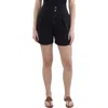 Joie Carine Womens Pleated Denim Denim Shorts In Multi