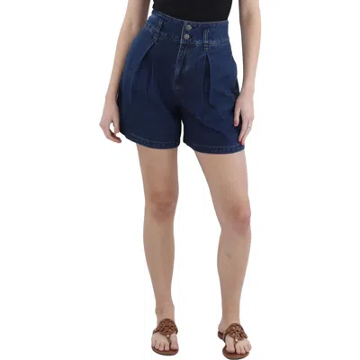Joie Carine Womens Pleated Denim Denim Shorts In Multi