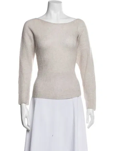 Pre-owned Joie Cashmere Bateau Neckline Sweater In Purple