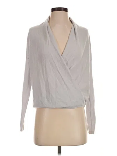 Pre-owned Joie Cashmere Cardigan Sweater In Silver