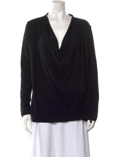 Pre-owned Joie Cashmere Cowl Neck Sweater In Black