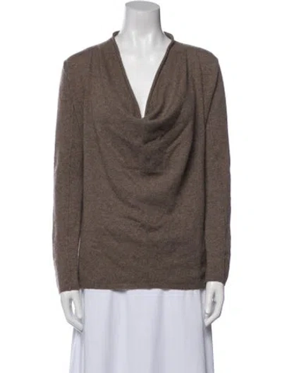 Pre-owned Joie Cashmere Cowl Neck Sweater In Brown