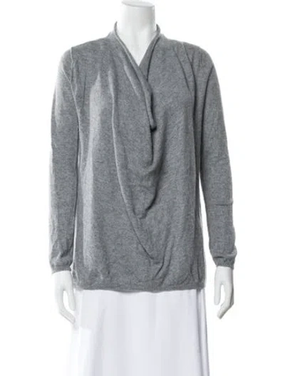 Pre-owned Joie Cashmere Cowl Neck Sweater In Gray